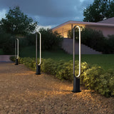 Modern Black Aluminum Solar Pathway Lights IP65 Waterproof LED Landscape Garden Path Lighting