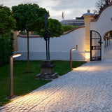 Modern Black Aluminum Waterproof LED Lawn Lamp for Outdoor Garden Path Lighting