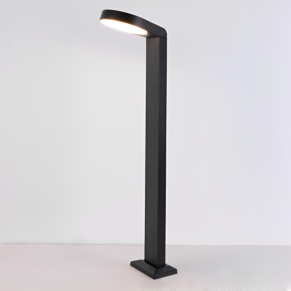 Modern Black Aluminum Waterproof LED Lawn Lamp for Outdoor Garden Path Lighting