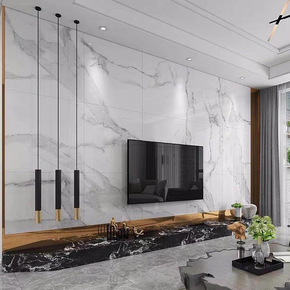 Modern Black and Gold Cylinder LED Pendant Light for Kitchen Island and Dining Room