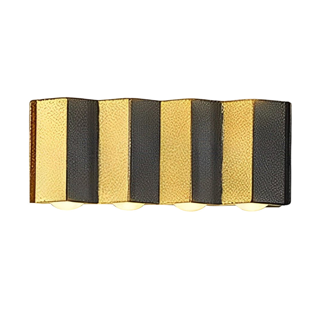 Modern Black and Gold IP65 Waterproof LED Outdoor Up and Down Wall Sconce Light