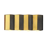 Modern Black and Gold IP65 Waterproof LED Outdoor Up and Down Wall Sconce Light