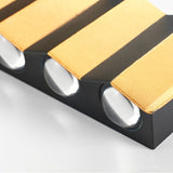Modern Black and Gold IP65 Waterproof LED Outdoor Up and Down Wall Sconce Light