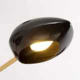 Modern Black and Gold Sputnik Chandelier 5 Light Mid Century Modern Pendant Lighting Fixture
