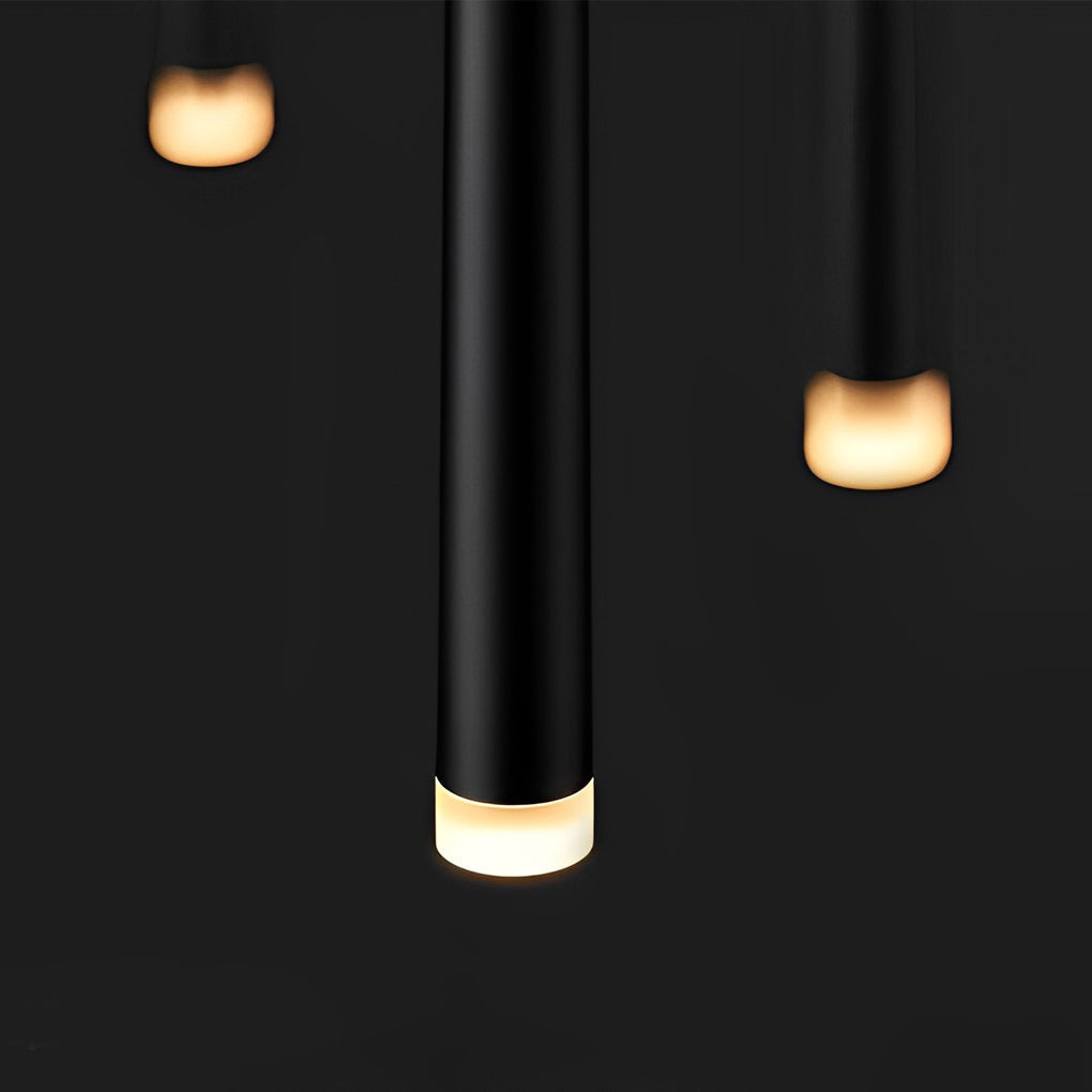Modern Black Conical Tube Pendant Light COB LED Nordic Hanging Lamp for Dining Room