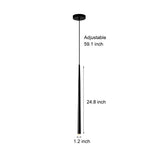 Modern Black Conical Tube Pendant Light COB LED Nordic Hanging Lamp for Dining Room