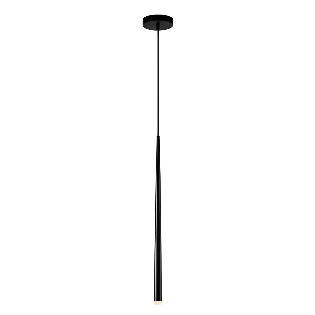 Modern Black Conical Tube Pendant Light COB LED Nordic Hanging Lamp for Dining Room