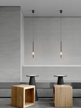 Modern Black Crystal Seeded Glass LED Pendant Light Adjustable Hanging Lamp for Interior Spaces