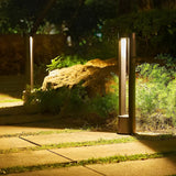 Modern Black Die Cast Aluminum LED Pathway Light Waterproof IP65 Round Outdoor Garden Bollard