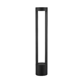 Modern Black Die Cast Aluminum LED Pathway Light Waterproof IP65 Round Outdoor Garden Bollard