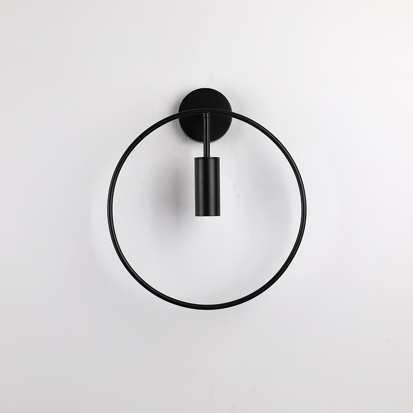 Modern Black Geometric Adjustable Wall Sconce for Bedside and Reading Nooks
