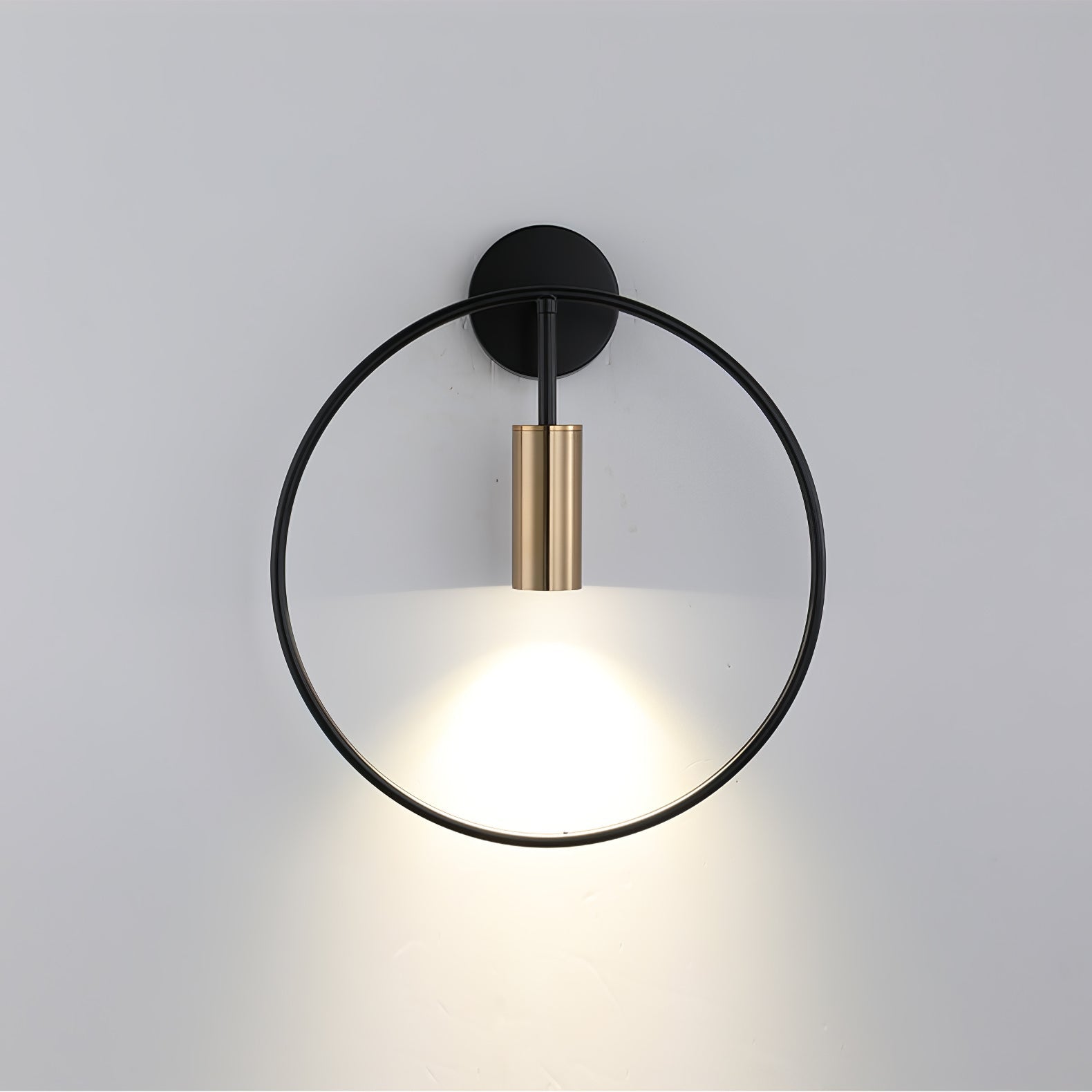Modern Black Geometric Adjustable Wall Sconce for Bedside and Reading Nooks