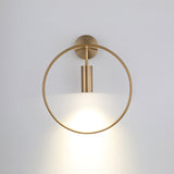 Modern Black Geometric Adjustable Wall Sconce for Bedside and Reading Nooks
