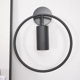 Modern Black Geometric Adjustable Wall Sconce for Bedside and Reading Nooks