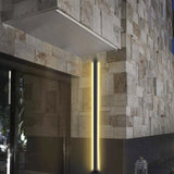 Modern Black IP65 Waterproof LED Long Strip Outdoor Wall Sconce for Porch and Exterior Lighting