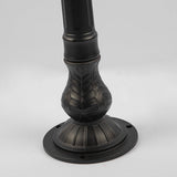 Modern Black Iron Landscape Post Light Waterproof Outdoor Garden Pathway Pedestal Lamp