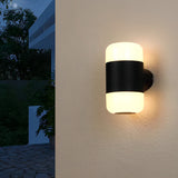 Modern Black LED Exterior Wall Sconce Waterproof Up and Down Outdoor Light Fixture
