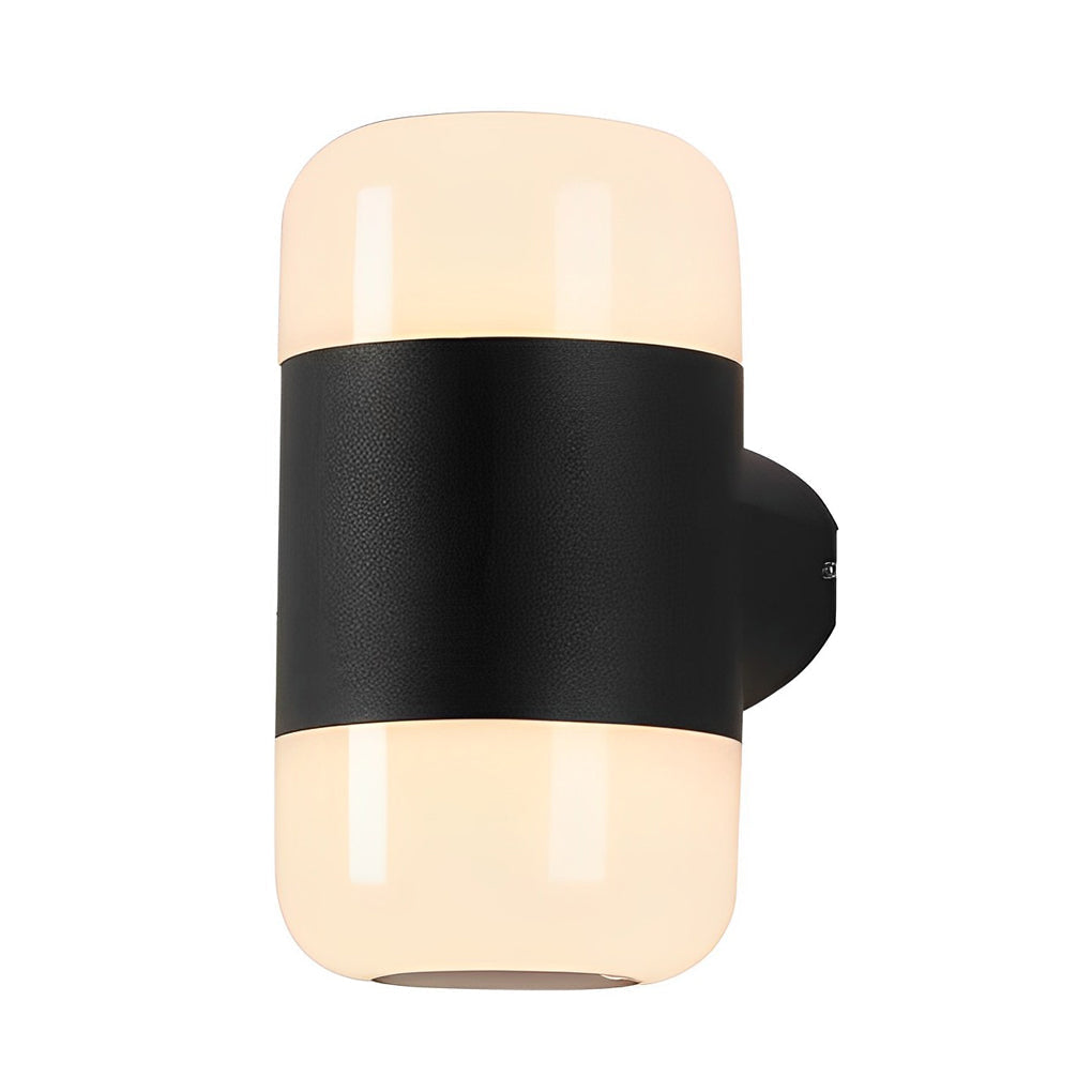 Modern Black LED Exterior Wall Sconce Waterproof Up and Down Outdoor Light Fixture