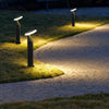 Modern Black LED Mushroom Pathway Light Waterproof Outdoor Aluminum Landscape Lawn Lamp