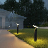 Modern Black LED Mushroom Pathway Light Waterproof Outdoor Aluminum Landscape Lawn Lamp