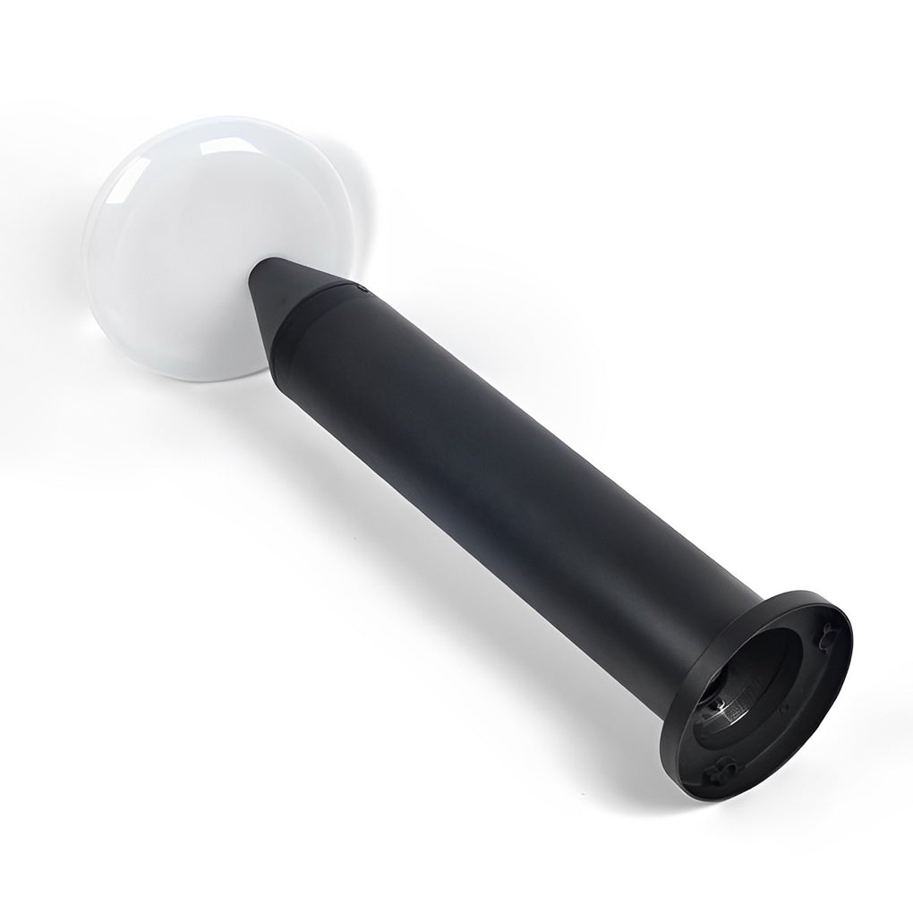 Modern Black LED Mushroom Pathway Light Waterproof Outdoor Aluminum Landscape Lawn Lamp