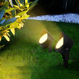 Modern Black LED Outdoor Landscape Spotlight 24W Adjustable IP65 Waterproof Yard Light