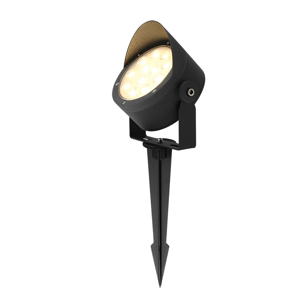 Modern Black LED Outdoor Landscape Spotlight 24W Adjustable IP65 Waterproof Yard Light