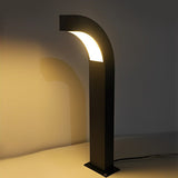 Modern Black LED Outdoor Path Light IP65 Waterproof Aluminum Landscape Lighting 24 Inch