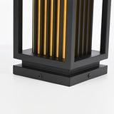 Modern Black LED Outdoor Path Light IP65 Waterproof Minimalist Garden Lawn Lamp for Villa Walkways