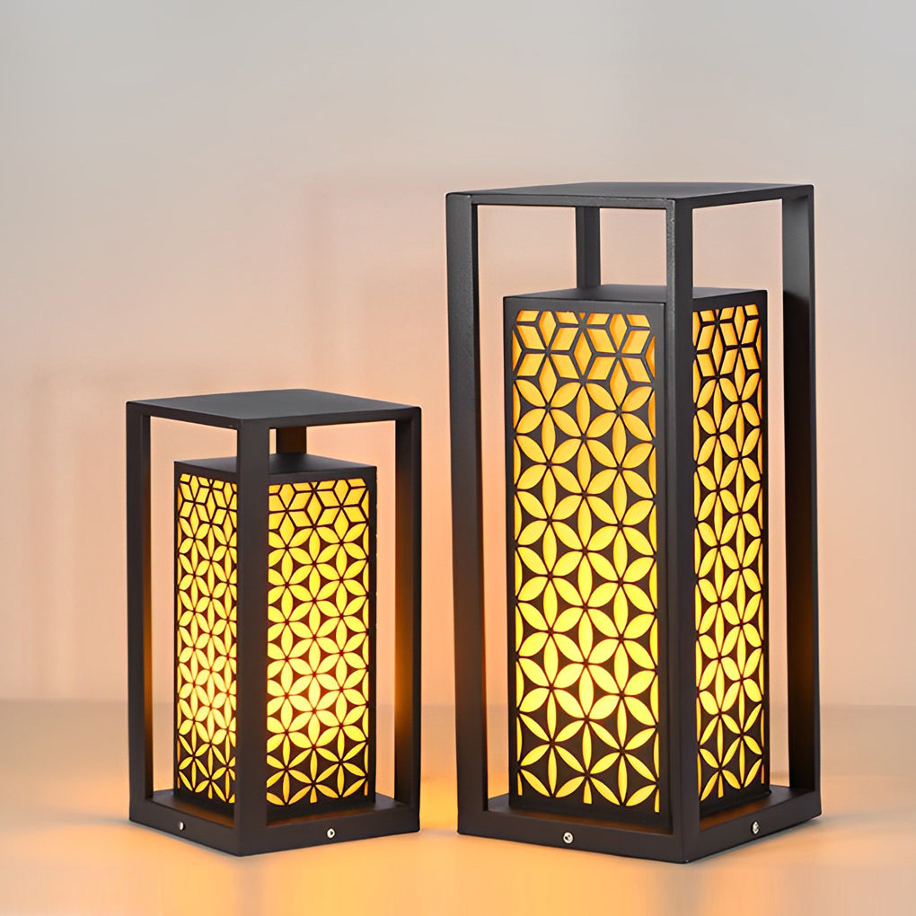 Modern Black LED Outdoor Path Light Waterproof Landscape Garden Lawn Lamp Warm White Lighting