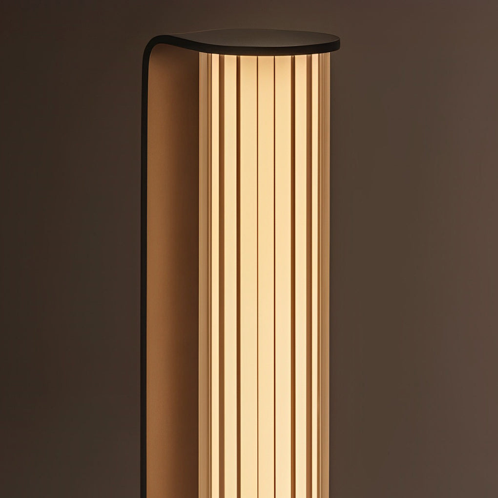 Modern Black LED Outdoor Pathway Light Waterproof Stainless Steel Garden Lawn Bollard Lamp