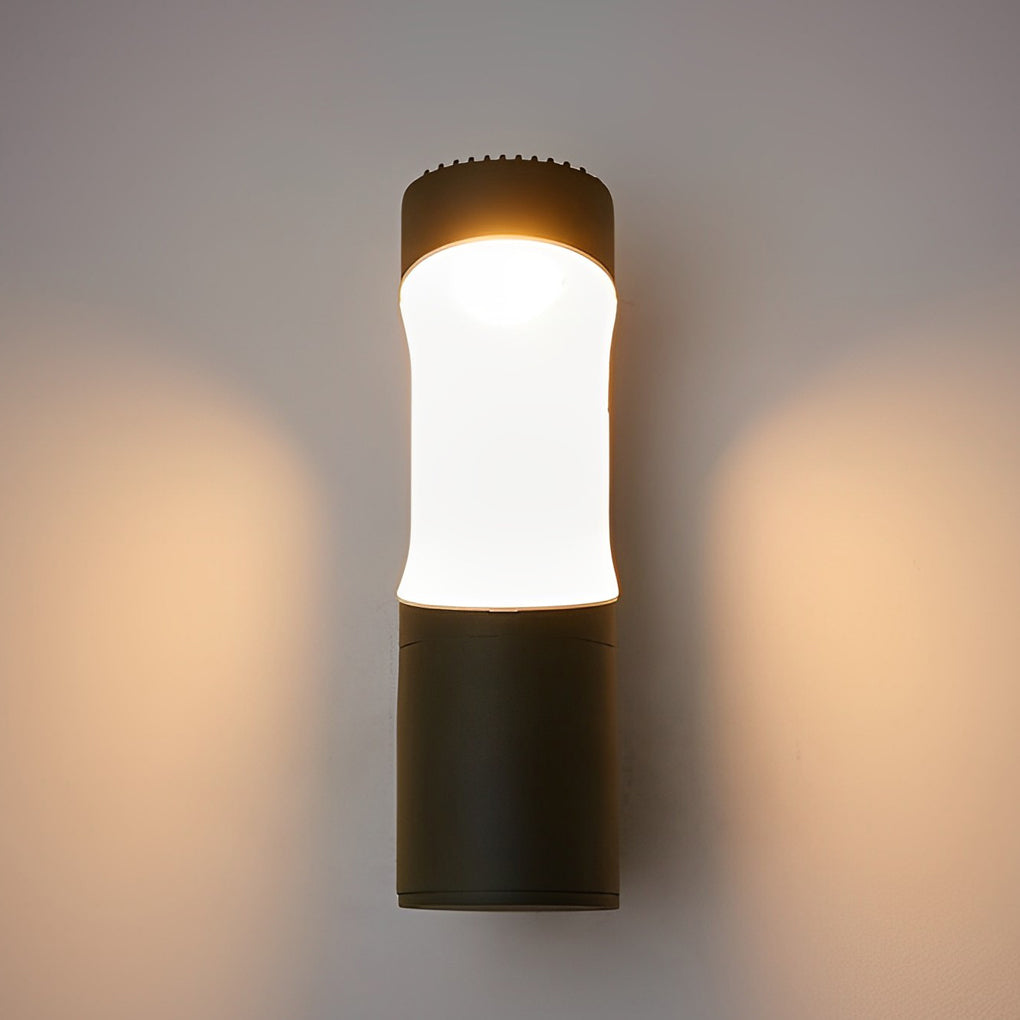 Modern Black LED Outdoor Wall Light Waterproof Aluminum Exterior Sconce for Garden Balcony