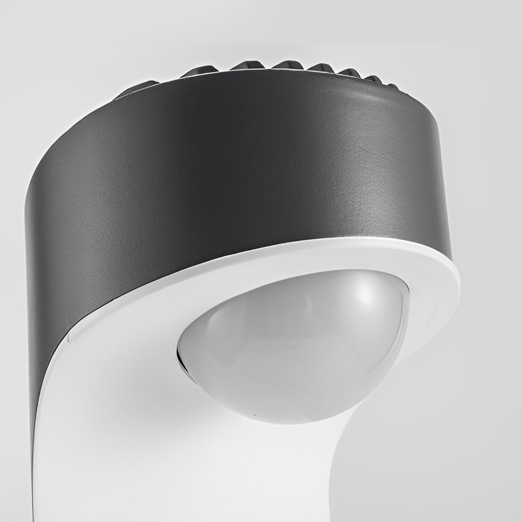 Modern Black LED Outdoor Wall Light Waterproof Aluminum Exterior Sconce for Garden Balcony