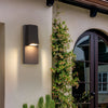 Modern Black LED Outdoor Wall Light Waterproof Rectangle Sconce for Porch and Patio
