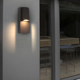 Modern Black LED Outdoor Wall Light Waterproof Rectangle Sconce for Porch and Patio