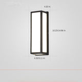 Modern Black LED Outdoor Wall Sconce Waterproof Exterior Minimalist Lighting for Porch and Garden