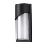 Modern Black LED Outdoor Wall Sconce Waterproof Exterior Porch Light for Balcony and Courtyard