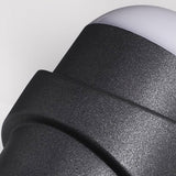 Modern Black LED Outdoor Wall Sconce Waterproof Up and Down Light Fixture for Villa and Patio