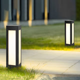 Modern Black LED Solar Pathway Lights Waterproof Outdoor Garden Lawn Lamp