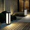 Modern Black LED Solar Pathway Lights Waterproof Outdoor Garden Lawn Lamp