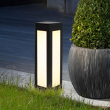 Modern Black LED Solar Pathway Lights Waterproof Outdoor Garden Lawn Lamp