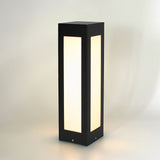 Modern Black LED Solar Pathway Lights Waterproof Outdoor Garden Lawn Lamp