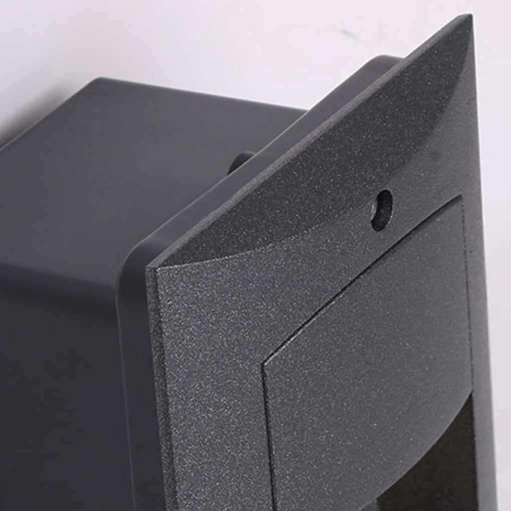 Modern Black LED Waterproof Outdoor Step Lights Recessed Rectangle Stair Wall Sconces IP65
