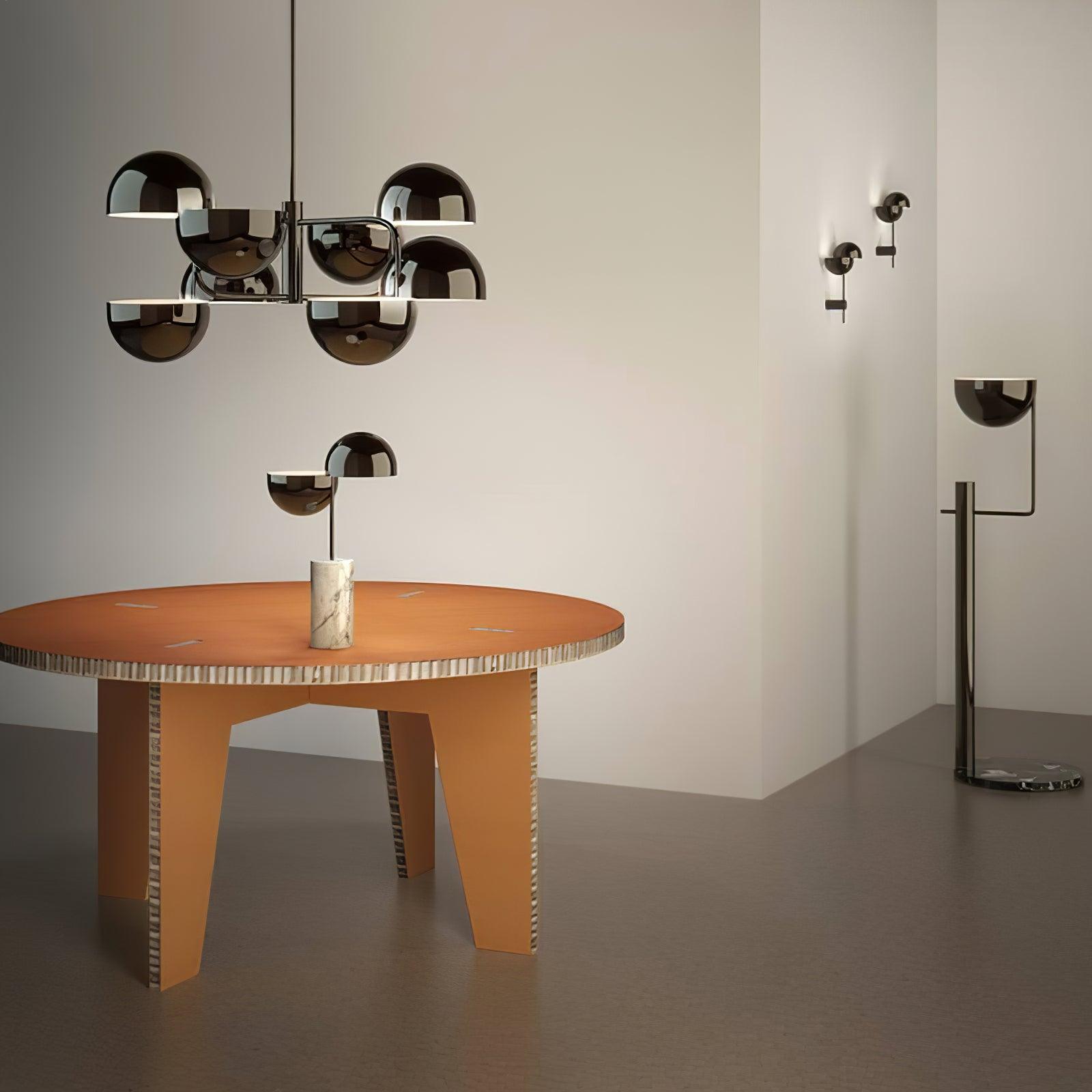 Modern Black Metal Penta Electrolier Chandelier for Contemporary Interior Lighting