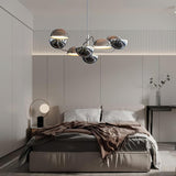 Modern Black Metal Penta Electrolier Chandelier for Contemporary Interior Lighting