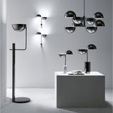Modern Black Metal Penta Electrolier Chandelier for Contemporary Interior Lighting