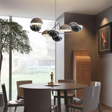 Modern Black Metal Penta Electrolier Chandelier for Contemporary Interior Lighting