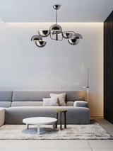 Modern Black Metal Penta Electrolier Chandelier for Contemporary Interior Lighting
