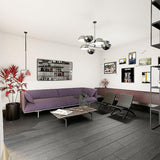 Modern Black Metal Penta Electrolier Chandelier for Contemporary Interior Lighting