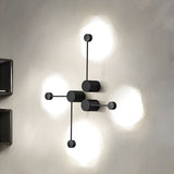 Modern Black Minimalist Linear LED Wall Sconce Nordic Artistic Light for Living Room